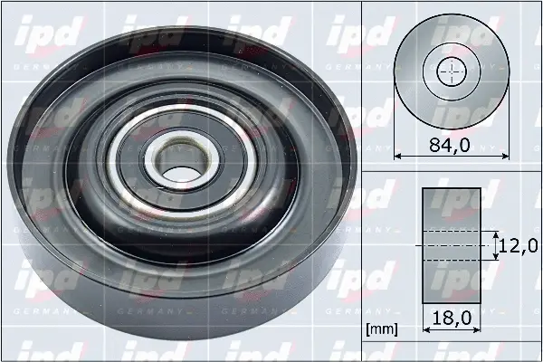 Deflection/Guide Pulley, V-ribbed belt (15-4089)