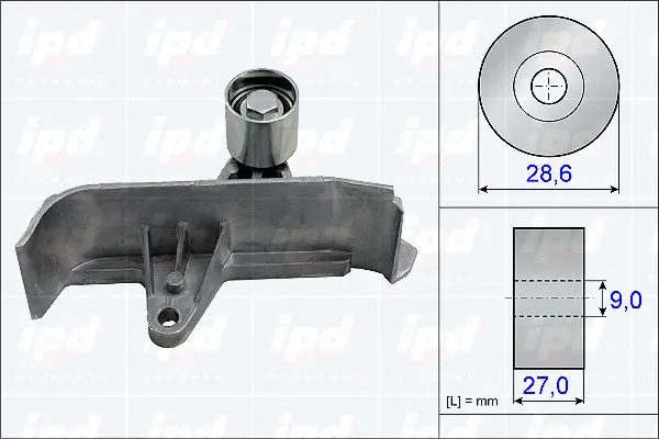 Deflection/Guide Pulley, timing belt (15-3826)