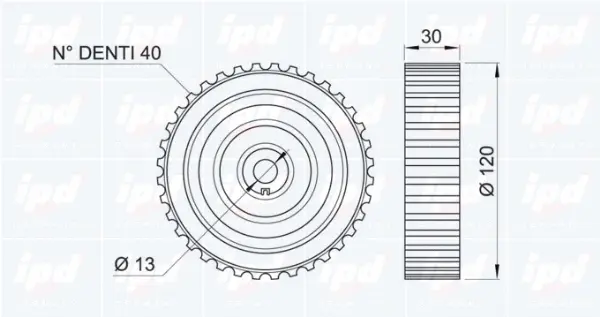 Deflection/Guide Pulley, timing belt