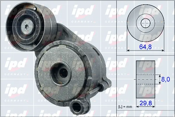 Belt Tensioner, V-ribbed belt (15-3961)