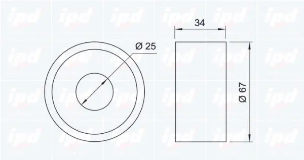 Tensioner Pulley, timing belt