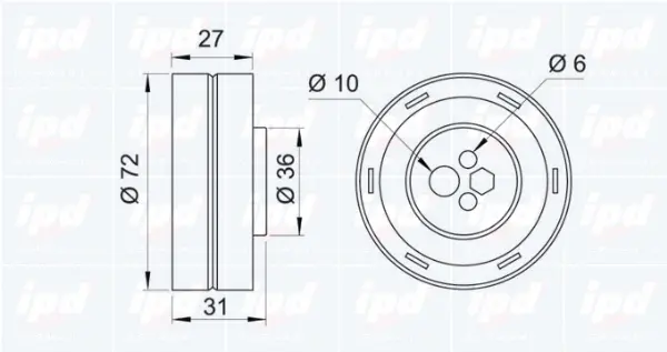 Tensioner Pulley, timing belt