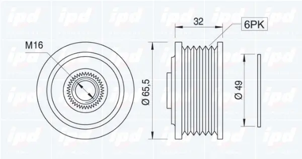 Alternator Freewheel Clutch