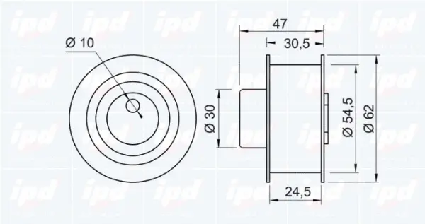 Tensioner Pulley, timing belt