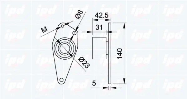 Deflection/Guide Pulley, timing belt