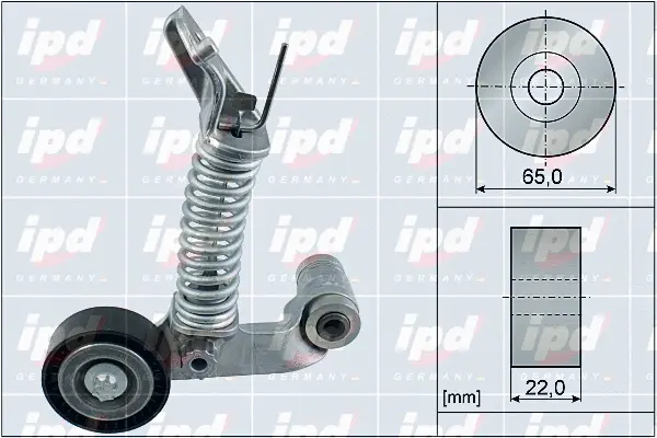 Belt Tensioner, V-ribbed belt (15-4149)