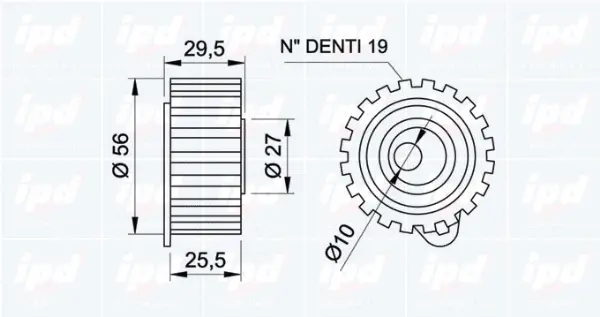 Tensioner Pulley, timing belt