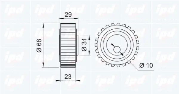 Tensioner Pulley, timing belt