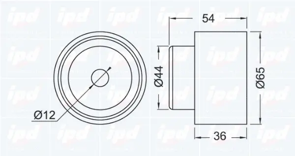Deflection/Guide Pulley, timing belt