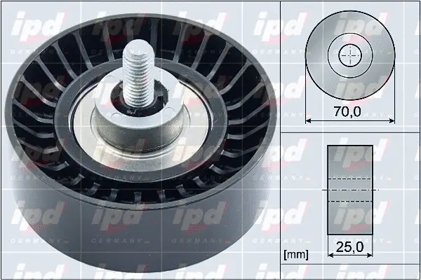 Deflection/Guide Pulley, V-ribbed belt (15-4108)