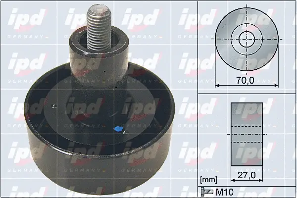 Deflection/Guide Pulley, V-ribbed belt (15-4151)