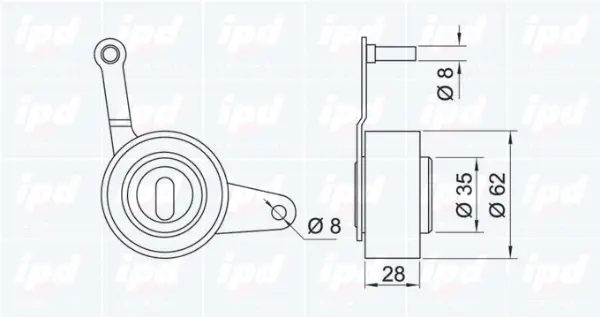 Tensioner Pulley, timing belt