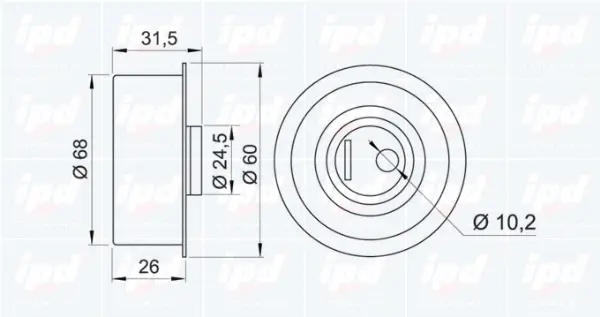 Tensioner Pulley, timing belt