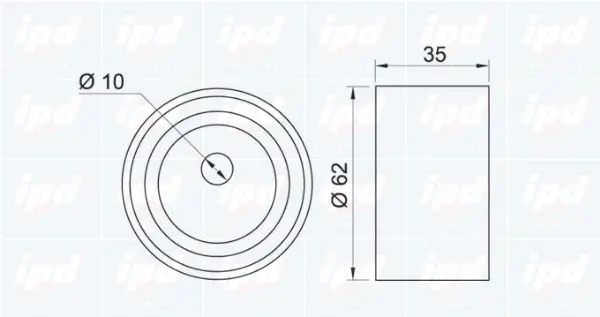 Tensioner Pulley, timing belt