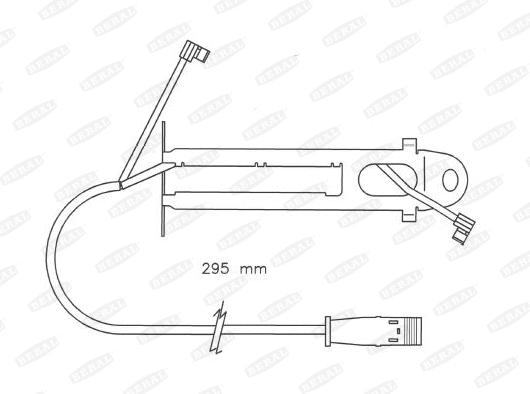 Warning Contact, brake pad wear (FAI150)