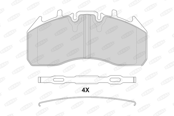 Brake Pad Set, disc brake (BCV29187BK)