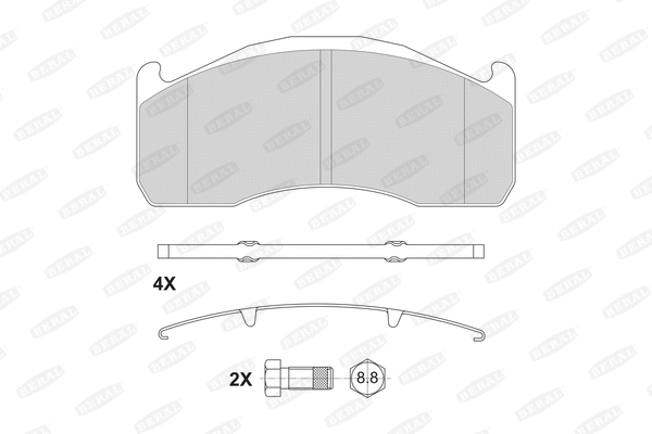 Brake Pad Set, disc brake (2915129004145504)