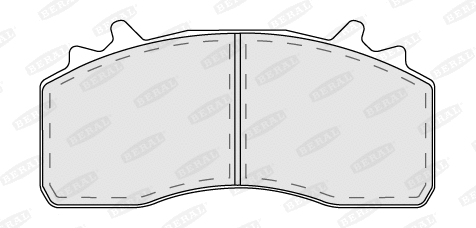 Brake Pad Set, disc brake (BCV29315T)