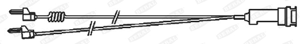 Warning Contact, brake pad wear (UAI108)