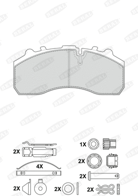Brake Pad Set, disc brake (2917930004145504)