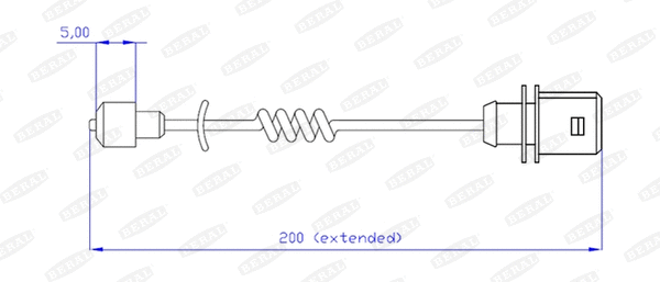 Warning Contact, brake pad wear (FAI180)