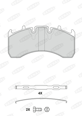 Brake Pad Set, disc brake (2916930004195624)