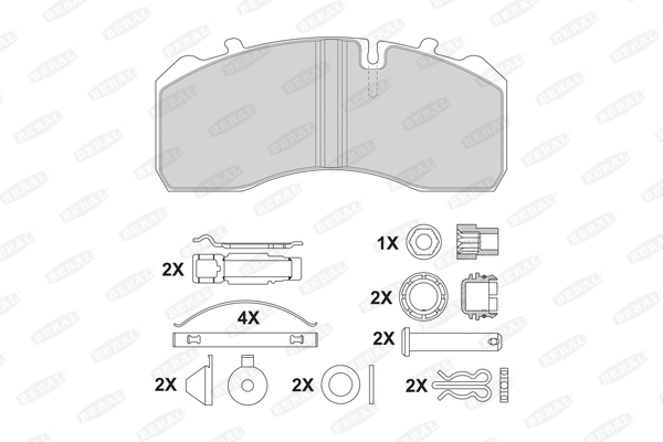 Brake Pad Set, disc brake (2919730004145694)
