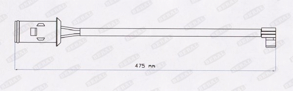 Warning Contact, brake pad wear (UAI119)