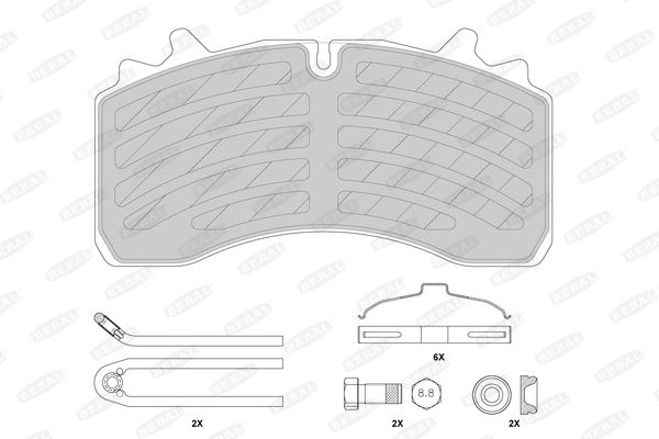 Brake Pad Set, disc brake (2916231004145694)