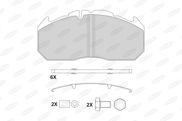 Brake Pad Set, disc brake (2921028004145724)