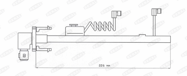 Warning Contact, brake pad wear (FAI116)
