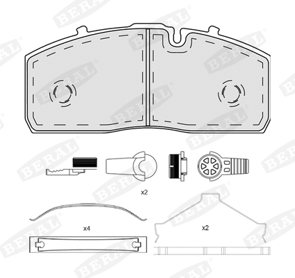 Brake Pad Set, disc brake (BCV29340TK)
