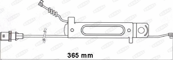 Warning Contact, brake pad wear (UAI175)
