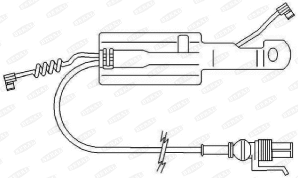 Warning Contact, brake pad wear (UAI168)