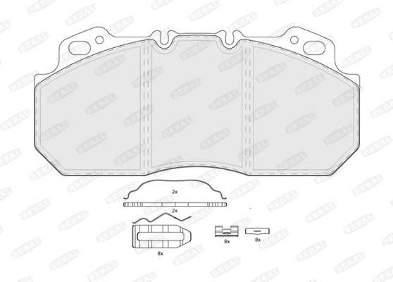 Brake Pad Set, disc brake (BCV29090TK)