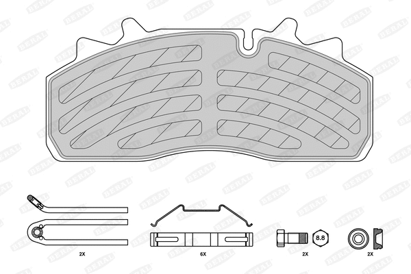 Brake Pad Set, disc brake (2915930004145684)