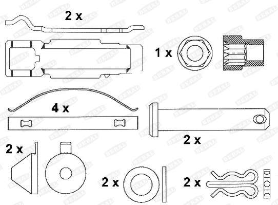 Brake Pad Set, disc brake (2917130004145694)