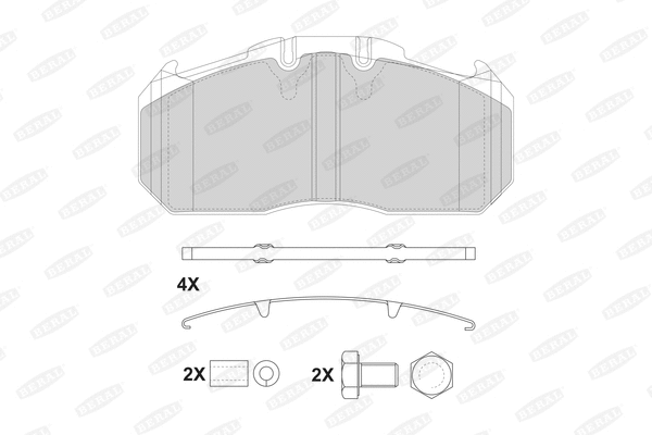 Brake Pad Set, disc brake (2915630004145674)