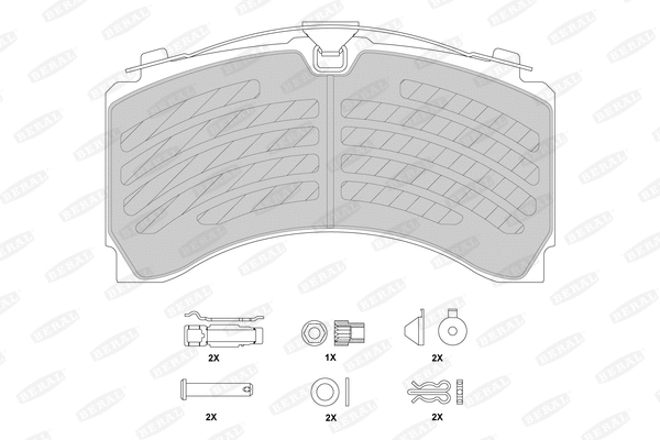 Brake Pad Set, disc brake (2924435004172113)