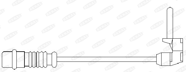 Warning Contact, brake pad wear (UAI102)