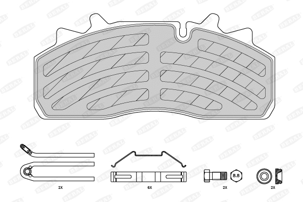 Brake Pad Set, disc brake (2915930004145674)