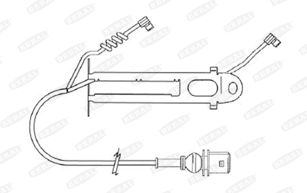 Warning Contact, brake pad wear (FAI151)