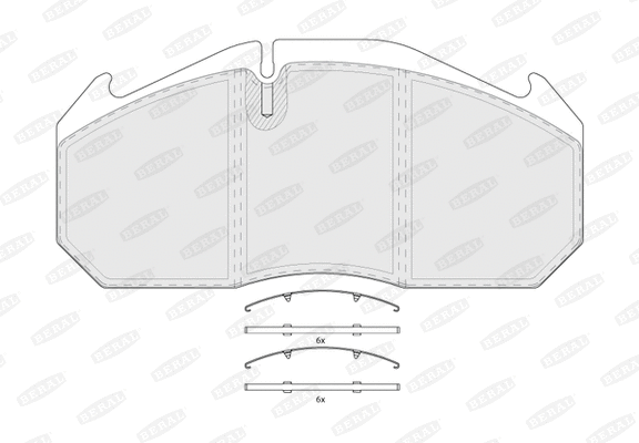 Brake Pad Set, disc brake (BCV29030TK)