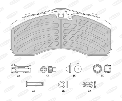 Brake Pad Set, disc brake (2925330004145694)