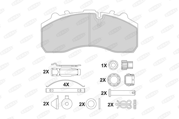 Brake Pad Set, disc brake (2917930004145764)