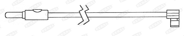 Warning Contact, brake pad wear (UAI155)