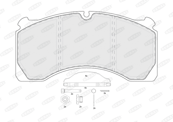 Brake Pad Set, disc brake (BCV29124TK)