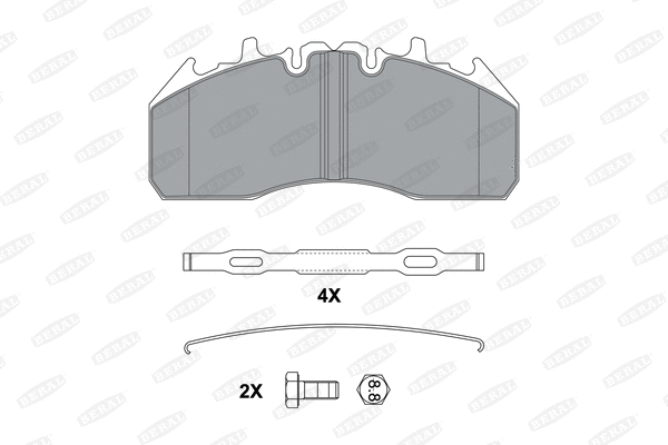 Brake Pad Set, disc brake (BCV29174BK)