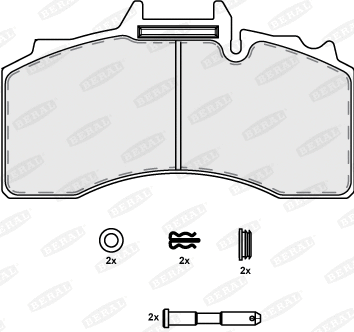 Brake Pad Set, disc brake (BCV29228TK)