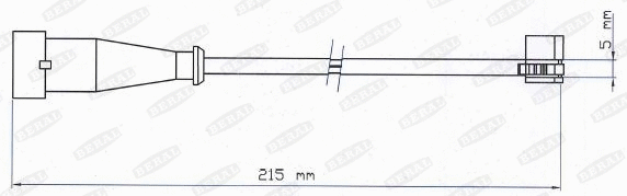 Warning Contact, brake pad wear (UAI177)